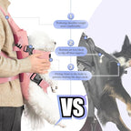 YUDODO Front Pet Carrier Backpack for Small Dogs and Cats, Secure and Breathable Mesh, Ergonomic Support, Adjustable for Walking, Hiking, or Travel (Pink M)