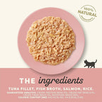 Applaws Natural Wet Kitten Food, Limited Ingredient, Grain-Free, Protein with No Artificial Additives, Tuna Fillet & Salmon in Broth (24 x 2.47oz Cans)