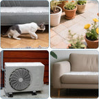 13Ft x 12 Inch Scat Mats for Cats with 12 Ground Stakes 12 Zip Ties, Cat Repellent Mats Training Plastic Cat Scat Mat with Spikes, Cats Digging Stopper Prickle Strip for Indoor Outdoor Sofa Furniture