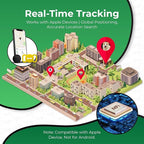 Smart Pet Tracker, Dog Tracker with Collar Holder, Smart Tag for Seamless Location Tracking, Work with Find My, Not GPS Tracker (Yellow)