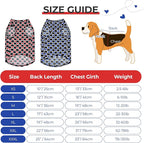 Dog Cooling Vest, Quick Dry Dog Summer Clothes Pet Vest Puppy Shirts, Sleeveless Dogs Cooling T-Shirts for Small Medium Large (Red Heart+Blue Heart, XXL)