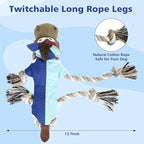 IOKHEIRA Dog Toys for Aggressive Chewers,Tough Indestructible Dog Toys,Squeaky Toys for Large Dogs,Durable Dog Chew Toys (Navy Blue)