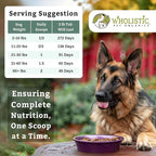 Wholistic Pet Organics Canine Complete - Dog Multivitamin Powder - 2 Lb - Daily Dog Vitamins and Supplements for Homemade Food - Immune System, Skin, Coat & Overall Health - Small and Large Breed