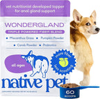 Native Pet WonderGland - Dog Anal Gland Treatment Using Fiber for Dogs - Prevents Scooting for Dogs Anal Gland Supplement Including Dog Gut Health Probiotics for Anal Gland Support - 60 Scoops