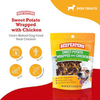 Beefeaters Sweet Potato Wrap with Chicken – Dog Treat. No Corn, Wheat, Soy or Gluten, Low Fat, Whole Muscle Jerky, Ideal for Training & Snacks