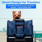 Dog Sling Carrier for Small Dogs – Pet Shoulder Bag with Safety Strap, Breathable Dog Pouch Carrier for Puppies and Cats – Soft Hands-Free Dog Carrier for Travel, Hiking, Shopping