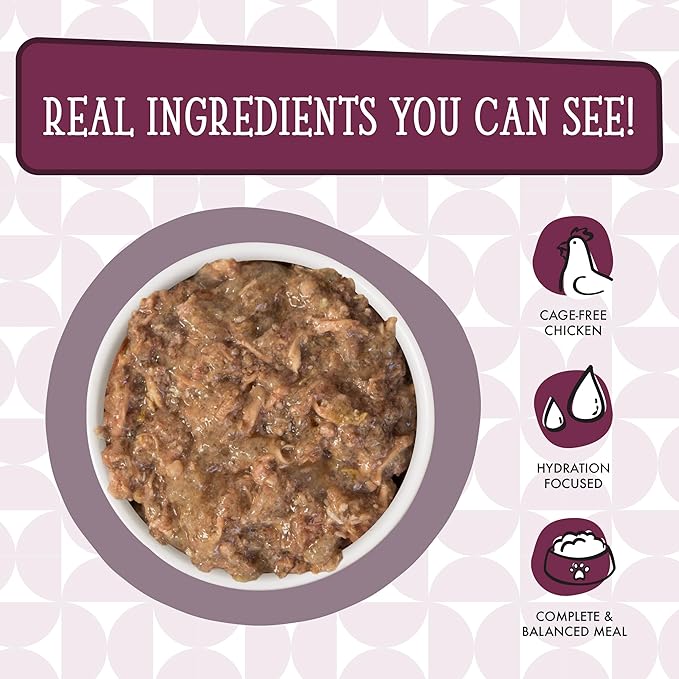 Weruva Cats in The Kitchen, The Double Dip with Chicken & Beef Au Jus Cat Food, 3.2oz Can (Pack of 24)