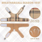 BINGPET Cat Harness and Leash Escape Proof - Soft and Air-Mesh Kitten Travel Walking Harness - Vest Harness for Small Medium Large Cats & Puppy Dog & Rabbit, Medium