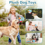 Squeaky Dog Toys for Medium and Small Dogs-Interactive Tug of War Toy for Puppy Teething,Great Plush Dog Toy for Dogs to Keep Them Busy