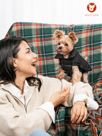 SPACE LION Puffer Jacket, Down Winter Coat, Waterproof, Windproof, Lightweight Jacket, Adjustable Fit for Small Dogs(Black,XS)