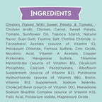 LOVE, NALA - Natural Adult Cat Wet Food - FLAKED Chicken, Sweet Potato, Tomato in Broth - Grain Free, Non-GMO, Digestive Fiber, Vitamins, Minerals - 12 Pack 2.4 lbs.