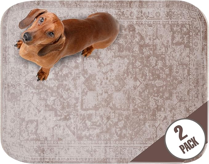 PUPIBOO Washable Pee Pads for Dogs and Cats - Super Absorbent Reusable Puppy Training Pads - 100% Waterproof, Leak-Proof & Non-Slip Whelping Pads for Pet Housebreaking