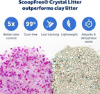 PetSafe ScoopFree Disposable Crystal Cat Litter Tray - Easy Cleaning Box - Refill Tray for Electric Litter Box - Lavender Scent - 4.3 lb Bags - 3 Pack