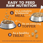 Primal Freeze Dried Dog Food, Pronto Mini Nuggets, Beef; Scoop & Serve, Complete & Balanced Meal; Also Use as Topper or Treat; Premium, Healthy, Grain Free High Protein Raw Dog Food (25 oz)