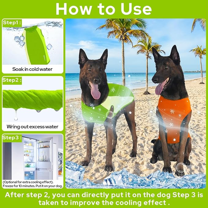 2 Pack Dog Shirts, Breathable Mesh Dog Clothes Pet Sleeveless Vest, Lightweight Stretchy Tank Top T-Shirts for Large Dogs, XXL
