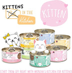 Weruva Cats in The Kitchen Kitten, Kitchen for Kittens Variety Pack, 3oz Can (Pack of 24)