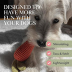 Organic Cotton Squeaky Dog Toys Fruits & Veggies Dog Toy Pack - Handmade Knit Dog Accessories, for Small Medium Dogs, Puppy Essentials and Puppy Toys Perfect Dog Gift