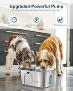 Dog Water Fountain Pump Replacement for D2341, D2419, D2223, D2322 Models, Pet Water Fountain Replacement Pump for PETNF Stainless Steel Large Dog Fountain for Large Dogs, Long Lifespan, Ultra Quiet