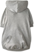 100% Organic Cotton Dog Hoodie Pet Coat for Small, Medium and Large Dogs, Gray Heather, Large