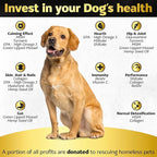 Soft Chews Hip and Joint Supplement for Dogs - Dog Joint Pain Relief Treats - Glucosamine, Chondroitin, Turmeric- Mobility Supplement (Hip & Joint + Skin & Coat, Bacon - 30 Soft Chews)