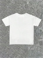 Verdusa Women's Lips Print Graphic Tees Y2k T Shirts Summer Crew Neck Vintage Going Out Tops