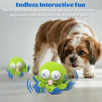 Interactive Octopus Dog Toys – Rechargeable Dog Squeaky Toy with Bouncing Ball, Music, Recording & Silent Modes – Moving Toys to Keep Dogs Busy for Small, Medium & Large Breeds