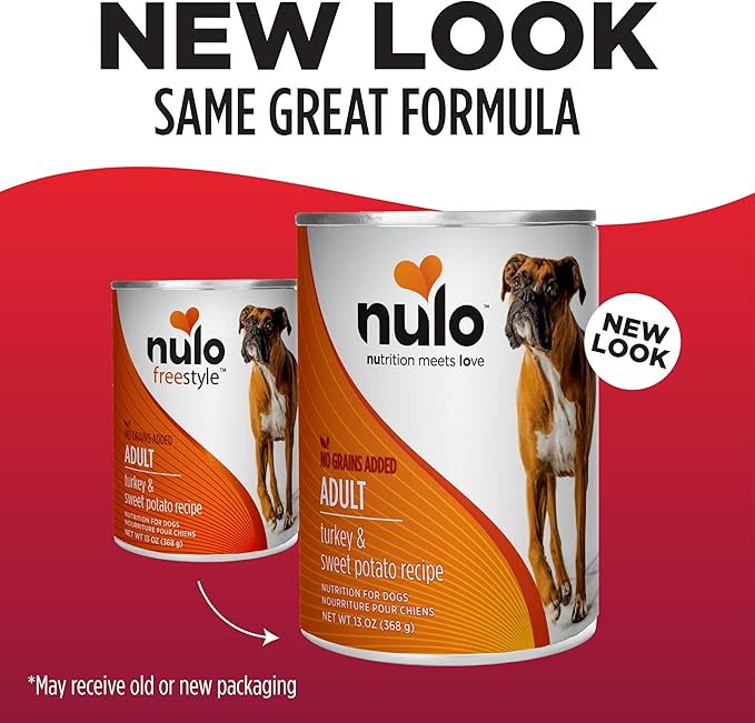 Nulo Grain-Free Turkey & Sweet Potato Recipe Adult Wet Canned Dog Food, 13 Ounce, 12 Cans