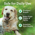 VetPro Complete Dr. Joseph's Advanced Dog Dental Wipes, 50 Count, Easy Teeth Cleaner for Dogs and Cats with Peppermint and Spearmint, Freshens Breath, Reduces Tartar