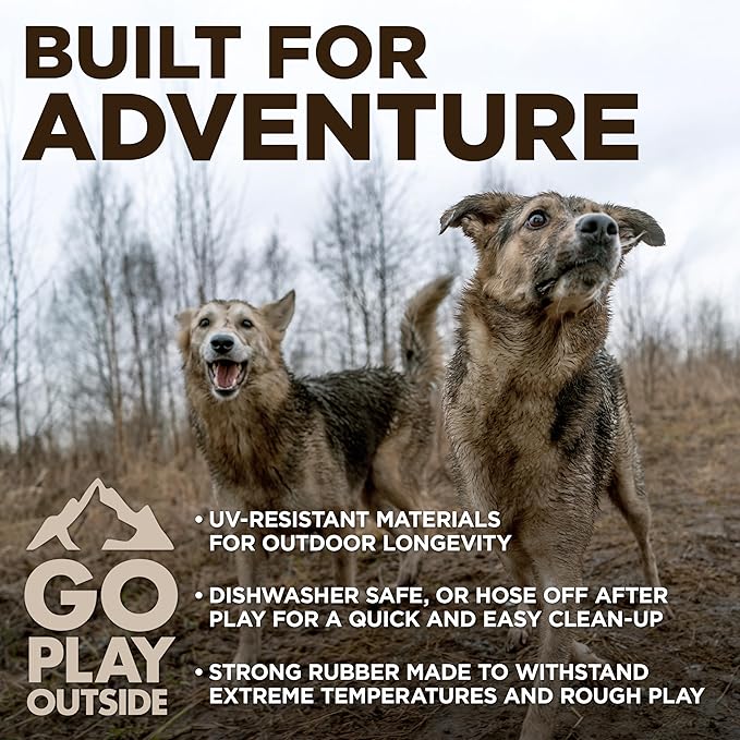 Playology Hound2O Dog Toys | Reflective Flyer Toy Frisbee for Dogs | Orange Outdoor Toy - Easy to Clean and Made from Non Toxic Materials