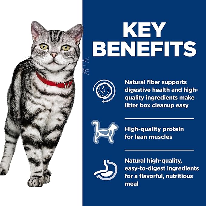 Hill's Science Diet Indoor, Adult 1-6, Easy Litter Box Cleanup, Wet Cat Food, Salmon & Vegetables Stew, 5.5 oz Can, Case of 24