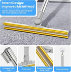 3 in 1 Carpet Rake for Pet Hair Removal, Tool Set of 3, 55” Long Handle Carpet Pet Hair Removal Carpet Scraper Dog Cat Hair Remover for Sofa, Couch, Car, Rug (Gray)