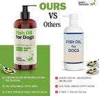 Deley Naturals Dog Fish Oil Icelandic 2X Omega - Dog Itching Skin Relief with Omega 3 6 9 for Allergies, Coat & Heart - Omega 3 Fish Oil for Dogs Skin Irritation - 32oz Omega Oil for Dogs Made in USA