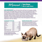 Wellness Complete Health Minced Adult Wet Cat Food, Natural, Protein-Rich, Grain Free, 3 Ounce, 24 Pack, (Tuna Entrée)