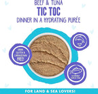 Weruva B.F.F. Play - Best Feline Friend Paté Lovers, Aw Yeah!, Beef & Tuna Tic TOC with Beef & Tuna, 5.5oz Can (Pack of 8)