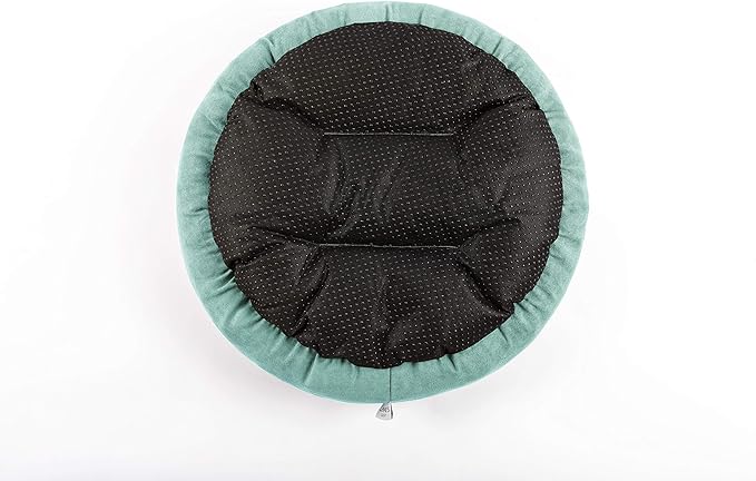 Love's cabin Round Donut Cat and Dog Cushion Bed, 20in Pet Bed for Cats or Small Dogs, Anti-Slip & Water-Resistant Bottom, Super Soft Durable Fabric Pet Beds, Washable Luxury Cat & Dog Bed Blue
