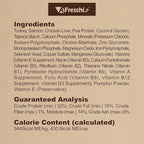Afreschi Air-Dried Dog Food Turkey & Salmon Recipe 2.2 lb, All-Natural, Complete & Balanced, Grain-Free, High-Protein, Limited Ingredients