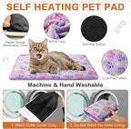 4 Pack Self Heating Cat Bed Cat Self Warming Pad with Removable Cover Extra Warm Thermal Pet Pad Washable Pet Crate Mat Anti Slip Kennel Pad for Indoor Outdoor Pets(Dog Paw,16 x 20 Inches)