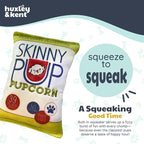 Huxley & Kent Funny Dog Toy w/Squeaker – Power Plush Squeaky Dog Toys for Small, Medium & Large Dogs – Soft Stuffed Animal for Indoor Play & Fetch - Skinny Pup, Small