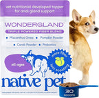 Native Pet WonderGland - Dog Anal Gland Treatment Using Fiber for Dogs - Prevent Scooting for Dogs Anal Gland Supplement Including Dog Gut Health Probiotics for Anal Gland Support - 30 Scoops