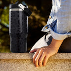 30oz Black Leopard Tumbler with Handle and Straw, Stainless Steel Vacuum Insulated Coffee Tumbler, Travel Mug Water Bottle, Leopard Stuff Accessories Decor, Leopard Gifts for Women