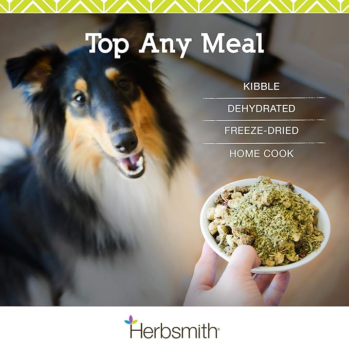 Herbsmith Kibble Seasoning – Freeze Dried Wild-Caught Whitefish – Dog Food Topper for Picky Eaters - 6 oz