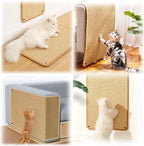 2 Pcs Cat Scratching Mat, Natural Sisal Cat Scratcher Mat Sisal mat Cat Scratch mat Cat Scratch Furniture Protector Cat Scratcher Mat (Brown)