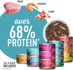 Tiki Cat® Wet Cat Food Mega Pack, Fish Favorites Variety Pack, 2.8/3 oz. Can (24 Count)
