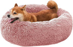 Comfort Donut Dog Bed for Small Dogs, Cat Bed & Pet Bed for Indoor Use, Medium Size with Soft Plush, Round Dog Beds for Large Dogs and Cats