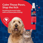 NaturVet Aller-911 Anti-Lick Paw Spray for Dogs & Cats – Includes Aloe Vera – Helps Sooth Itchy Paws, Offers Dog & Cat Allergy Support – Helps Discourage Pet Licking – 8 Oz. Spray