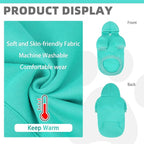 KOOLTAIL Basic Dog Hoodie - Soft & Warm Dog Hoodie Sweater with Leash Hole and Pocket, Dog Winter Coat, Cold Weather Clothes Sweatshirt for Small Medium Large Dogs Puppy Cat Boys Girls Lake Blue M