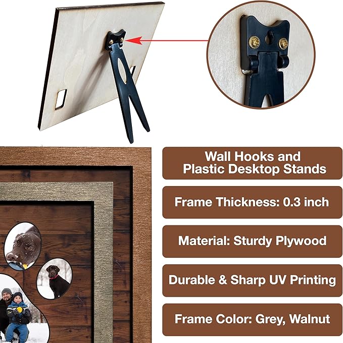 Personalized Picture Pet Loss Sign Frames with Your Pet Name and Picture Bereavement for Loss of Dog or Cat Memorial In Memory Sentimental Memorial Products for Friends Decor