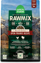 Open Farm, RawMix Dry Dog Food with Ancient Grains, Protein-Packed Kibble Coated in Bone Broth with Freeze Dried Raw Chunks, Chicken & Turkey, Open Prairie Recipe, 20lb Bag