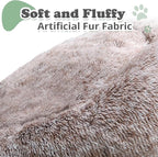 JOLLYVOGUE Dog Bed, Calming Anti-Anxiety Large Dog Bed, Fluffy Donut Cushion for Medium and Large Pets (27"/30"/36")