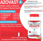 Azovast Plus Kidney Health Supplement for Dogs & Cats, 120ct - NO Refrigeration Required - Help Support Kidney Function & Manage Renal Toxins - Renal Care Supplement Capsule(U.S.A) (120 Caps)